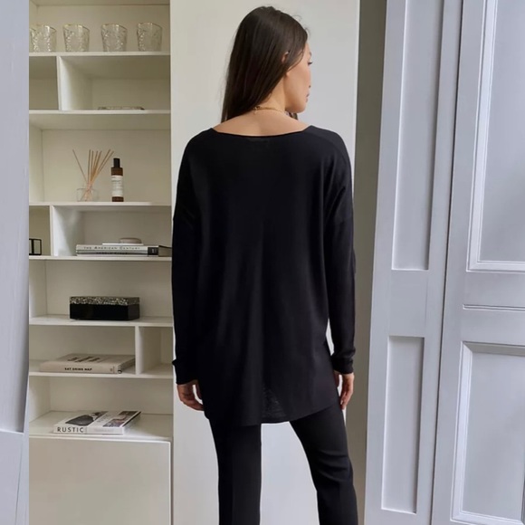 Aritzia Babaton Wool Linen Blend V-neck Sweater - Picture 2 of 6